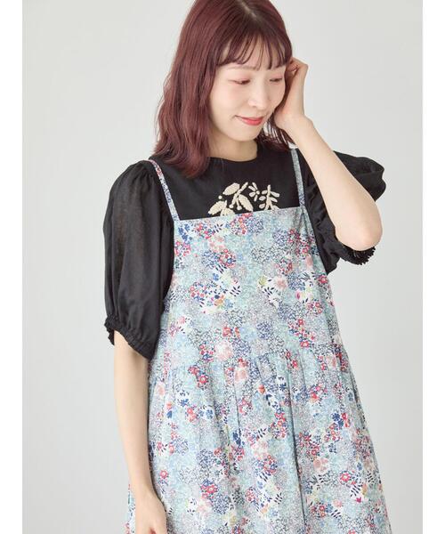 TSUHARU by Samansa Mos2（ツハルバイサマンサモスモス）の「【LIBERTY】Patchwork Classics柄ワンピ（ワンピース・レディース・ピンク/ブルー・F）」の3枚目の写真