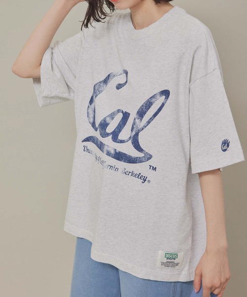 DISCUS ATHLETIC(ディスカス アスレチック)の「【DISCUS ATHLETIC/ディスカスアスレチック】ユニバーサルカレッジTシャツ(Tシャツ/カットソー・レディース・チャコールグレー/ホワイト系その他2/ブルー/ライトグレー/ホワイト系その他・38)」の4枚目の写真