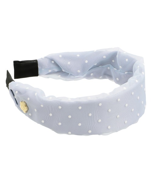 MARY QUANT（マリークワント）の「ドットオーガンジー カチューシャ（カチューシャ・レディース・ライトブルー/ブラック/アイボリー・FREE）」の3枚目の写真