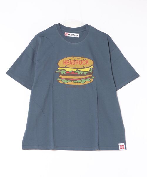 HEAD ROCK(ヘッドロック)の「半袖オーバーサイズTシャツ(大人)(Tシャツ/カットソー・レディース・スミクロ/ネイビー/ベージュ/オートミール・175/165/185)」の4枚目の写真