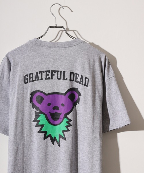 Grateful Dead(グレイトフルデッド)の「Grateful Dead グレートフルデッドプリントオーバーサイズTシャツ unisex(Tシャツ/カットソー・メンズ・チャコール/ネイビー/ベージュ/パープル/グリーン/オフホワイト/ホワイト系/ブラック/ホワイト系2/ダークグリーン/チャコールグレー/杢グレー/オレンジ/ベージュ系1/ブラック系1/ホワイト系3・M/L/XL)」の9枚目の写真