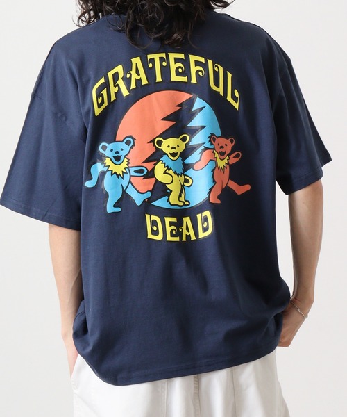Grateful Dead(グレイトフルデッド)の「Grateful Dead グレートフルデッドプリントオーバーサイズTシャツ unisex(Tシャツ/カットソー・メンズ・チャコール/ネイビー/ベージュ/パープル/グリーン/オフホワイト/ホワイト系/ブラック/ホワイト系2/ダークグリーン/チャコールグレー/杢グレー/オレンジ/ベージュ系1/ブラック系1/ホワイト系3・M/L/XL)」の17枚目の写真