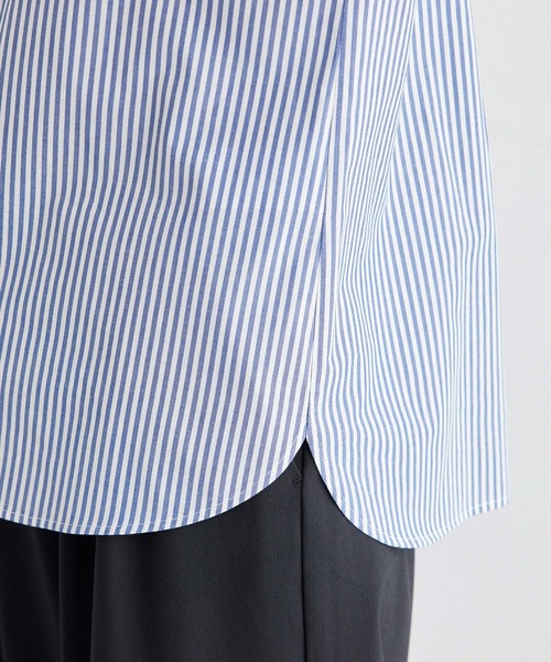 ROPE' PICNIC(ロペピクニック)の「新色追加/フリルバンドシャツ(シャツ/ブラウス・レディース・ブルー/オフホワイト/ブラック/ピンク/ネイビー・38)」の19枚目の写真