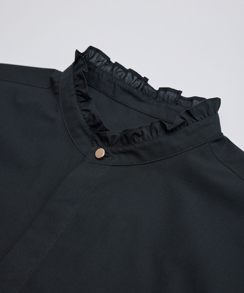 ROPE' PICNIC(ロペピクニック)の「新色追加/フリルバンドシャツ(シャツ/ブラウス・レディース・ブルー/オフホワイト/ブラック/ピンク/ネイビー・38)」の22枚目の写真