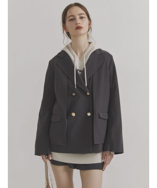 dazzlin（ダズリン）の「【セットアップ対応】コンパクトショートパンツ（その他パンツ・レディース・ブラウン/チャコールグレー/ピンク/ブラック/アイボリー・SMALL/MEDIUM）」の7枚目の写真