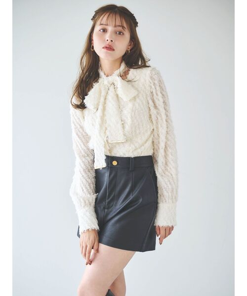 dazzlin（ダズリン）の「【セットアップ対応】コンパクトショートパンツ（その他パンツ・レディース・ブラウン/チャコールグレー/ピンク/ブラック/アイボリー・SMALL/MEDIUM）」の13枚目の写真