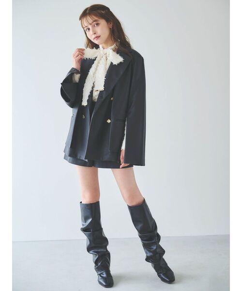 dazzlin（ダズリン）の「【セットアップ対応】コンパクトショートパンツ（その他パンツ・レディース・ブラウン/チャコールグレー/ピンク/ブラック/アイボリー・SMALL/MEDIUM）」の14枚目の写真