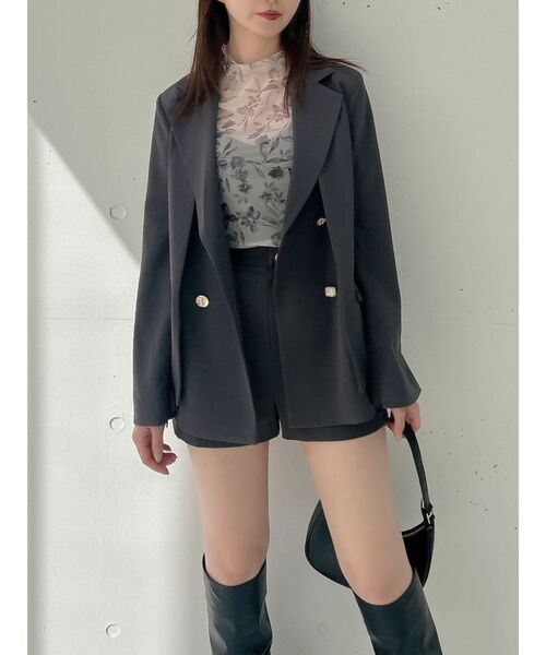 dazzlin（ダズリン）の「【セットアップ対応】コンパクトショートパンツ（その他パンツ・レディース・ブラウン/チャコールグレー/ピンク/ブラック/アイボリー・SMALL/MEDIUM）」の16枚目の写真