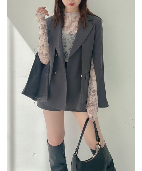 dazzlin（ダズリン）の「【セットアップ対応】コンパクトショートパンツ（その他パンツ・レディース・ブラウン/チャコールグレー/ピンク/ブラック/アイボリー・SMALL/MEDIUM）」の17枚目の写真