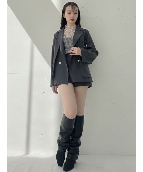 dazzlin（ダズリン）の「【セットアップ対応】コンパクトショートパンツ（その他パンツ・レディース・ブラウン/チャコールグレー/ピンク/ブラック/アイボリー・SMALL/MEDIUM）」の19枚目の写真