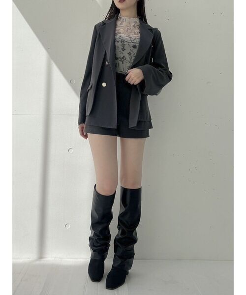 dazzlin（ダズリン）の「【セットアップ対応】コンパクトショートパンツ（その他パンツ・レディース・ブラウン/チャコールグレー/ピンク/ブラック/アイボリー・SMALL/MEDIUM）」の20枚目の写真