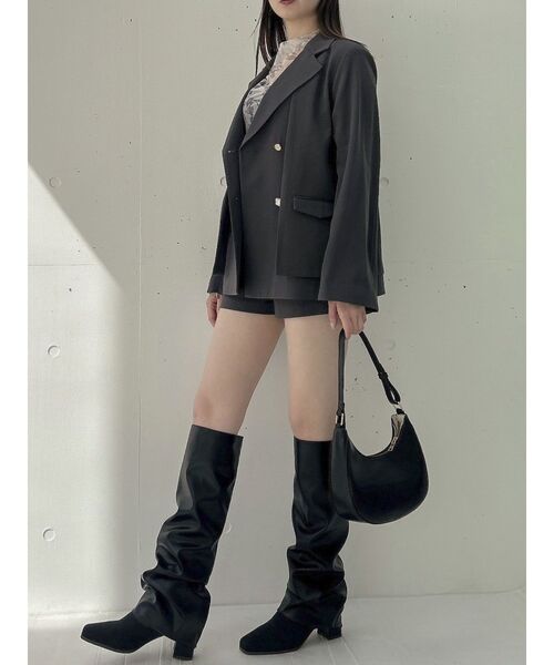 dazzlin（ダズリン）の「【セットアップ対応】コンパクトショートパンツ（その他パンツ・レディース・ブラウン/チャコールグレー/ピンク/ブラック/アイボリー・SMALL/MEDIUM）」の21枚目の写真