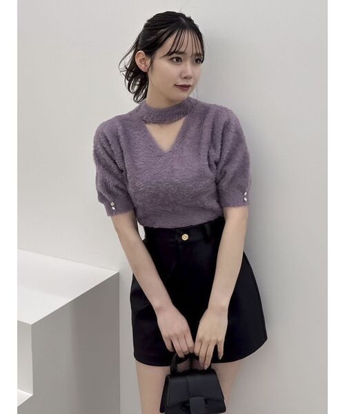 dazzlin（ダズリン）の「【セットアップ対応】コンパクトショートパンツ（その他パンツ・レディース・ブラウン/チャコールグレー/ピンク/ブラック/アイボリー・SMALL/MEDIUM）」の22枚目の写真