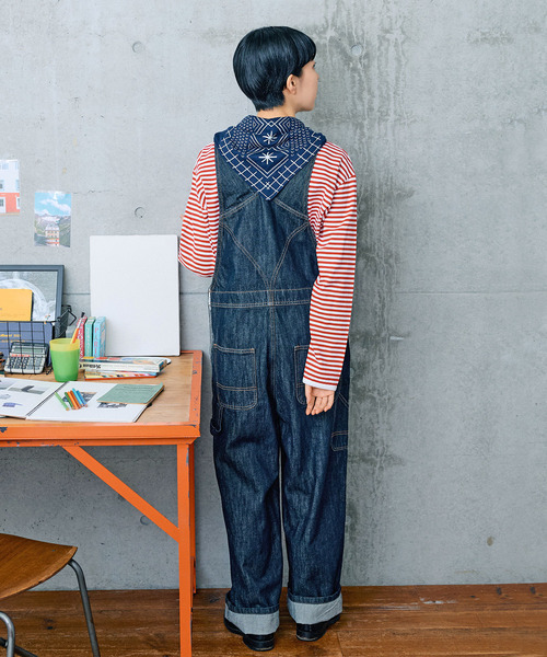 PAR ICI（パーリッシィ）の「ニットスカーフ（バンダナ/スカーフ・レディース・ネイビー/ベージュ・FREE）」の20枚目の写真