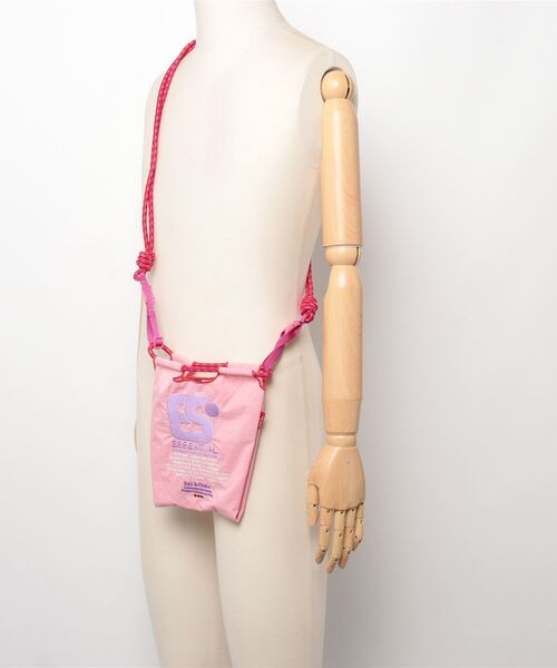 DOUBLE STANDARD CLOTHING（ダブルスタンダードクロージング）の「Ball&Chain / オリジナルESSENTIALロゴショルダーバッグ（エコバッグ/サブバッグ・レディース・ピンク・FREE）」の5枚目の写真