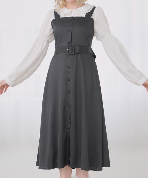 セール】フロントボタンジャンスカワンピース（スカート）｜Newlyme