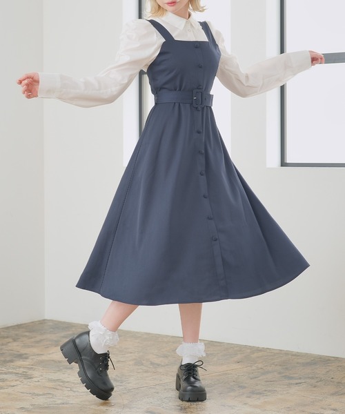 セール】フロントボタンジャンスカワンピース（スカート