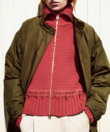 Johnbull | ジャガードステッチジップニットカーデ(ニット/セーター)