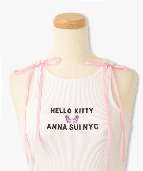 ANNA SUI NYC(アナ スイ エヌ ワイ シー)の「ANNA SUI NYC HELLO KITTY ショルダーリボンタンクトップ(タンクトップ・レディース・ホワイト・FREE)」の4枚目の写真