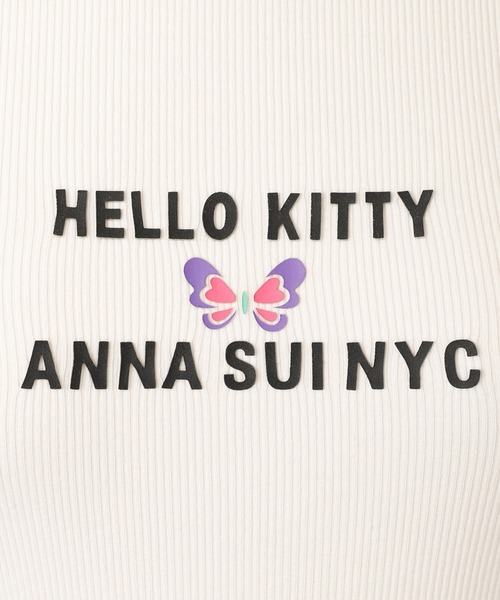 ANNA SUI NYC(アナ スイ エヌ ワイ シー)の「ANNA SUI NYC HELLO KITTY ショルダーリボンタンクトップ(タンクトップ・レディース・ホワイト・FREE)」の5枚目の写真