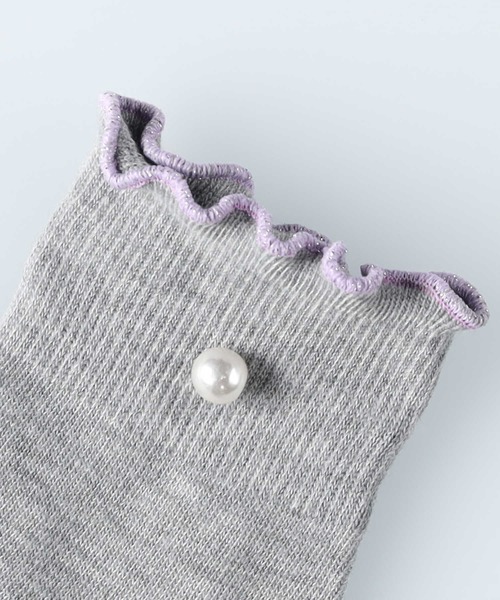 Right-on（ライトオン）の「【VIVIAN BLUE】ガーリーソックス 3足セット（ソックス/靴下・キッズ・ブラック×ホワイト・L/M）」の12枚目の写真