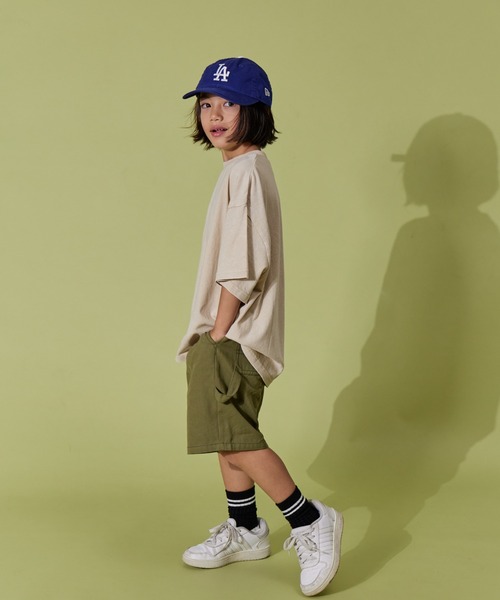 PAIRMANON STREET（ペアマノンストリート）の「【PAIRMANON STREET】半袖 フェード加工　ピグメント Tシャツ（Tシャツ/カットソー・キッズ・ブラック/ブルー/オフホワイト/グリーン・120/110/90/150/160/140/130/100）」の14枚目の写真