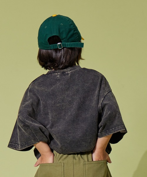 PAIRMANON STREET（ペアマノンストリート）の「【PAIRMANON STREET】半袖 フェード加工　ピグメント Tシャツ（Tシャツ/カットソー・キッズ・ブラック/ブルー/オフホワイト/グリーン・120/110/90/150/160/140/130/100）」の21枚目の写真