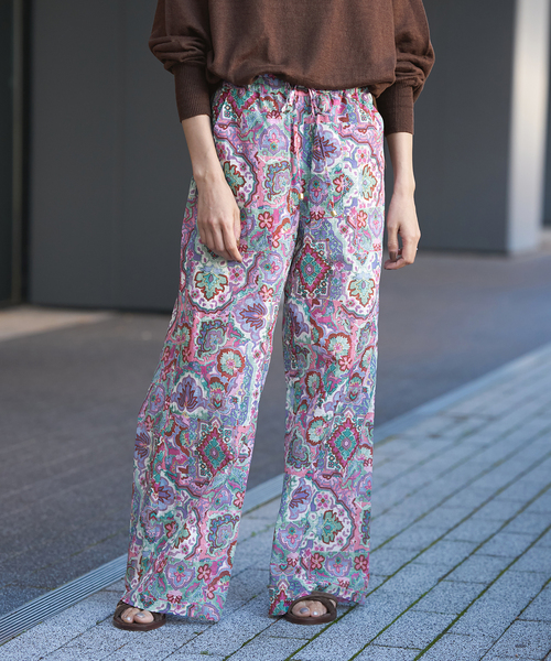 IENA LA BOUCLE フラノオーバーパンツ 今季新作 追加》IENA LA BOUCLE デニムペグトップパンツ2（デニムパンツ