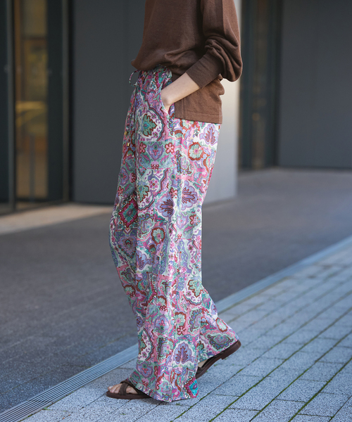 IENA LA BOUCLE(イエナラブークル)の「IENA LA BOUCLE DEVEAUX 更紗パンツ(その他パンツ・レディース・ブルー系その他・36/38/40)」の14枚目の写真
