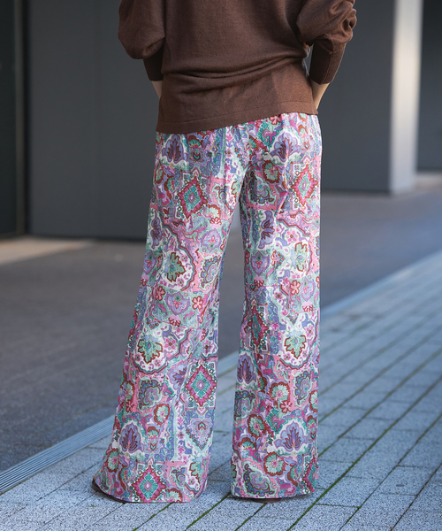 IENA LA BOUCLE(イエナラブークル)の「IENA LA BOUCLE DEVEAUX 更紗パンツ(その他パンツ・レディース・ブルー系その他・36/38/40)」の15枚目の写真