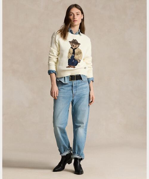 POLO RALPH LAUREN（ポロ ラルフ ローレン）の「Polo ベア コットン クルーネック セーター（ニット/セーター・レディース・ナチュラル・L/M/S/XS/XXS）」の3枚目の写真