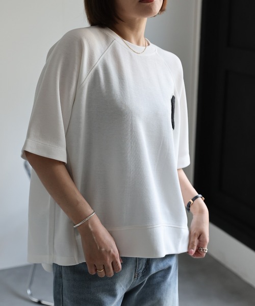 ap retro(アプレトロ)の「サガラロゴワッペンTシャツ(Tシャツ/カットソー・レディース・オフホワイト/ブラック・FREE)」の5枚目の写真