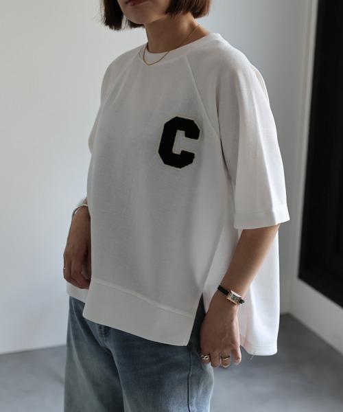 ap retro(アプレトロ)の「サガラロゴワッペンTシャツ(Tシャツ/カットソー・レディース・オフホワイト/ブラック・FREE)」の6枚目の写真