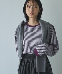 【WEB限定】USAコットンレトロボーダーTシャツ