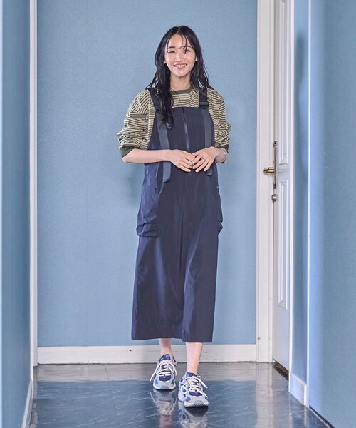 coen(コーエン)の「【WEB限定】USAコットンレトロボーダーTシャツ(Tシャツ/カットソー・レディース・ベージュ/ナチュラル/ケリーグリーン/パープル/ブラウン/オレンジ/ワインレッド/ダークグレー/ライム/ピンク/ライトブルー/ホワイト・L/M)」の17枚目の写真