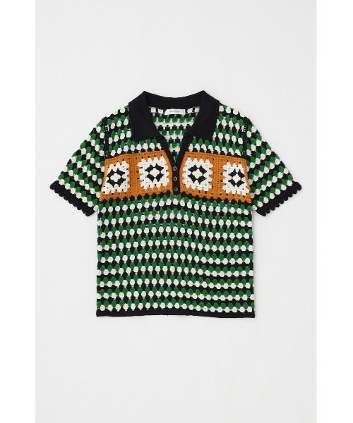 【セール】ADORABLE PATTERN ニットポロ（ニット/セーター）｜MOUSSY（マウジー）