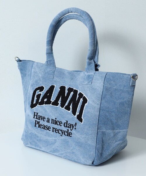 【数量限定】GANNI スモールイージーショッパーバッグ 関税込 Amazon | [ガニー] 2WAYトートバッグ ショルダーバッグ スモール