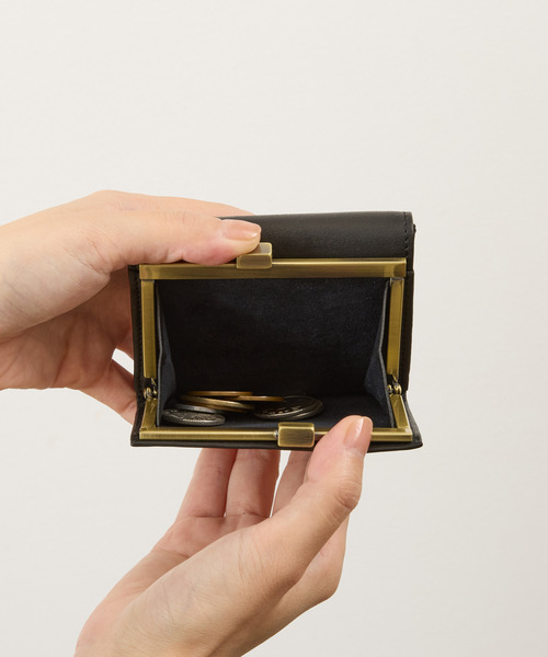 SLOW スロウ / bono-clasp trifold wallet 栃木レザーコンパクト