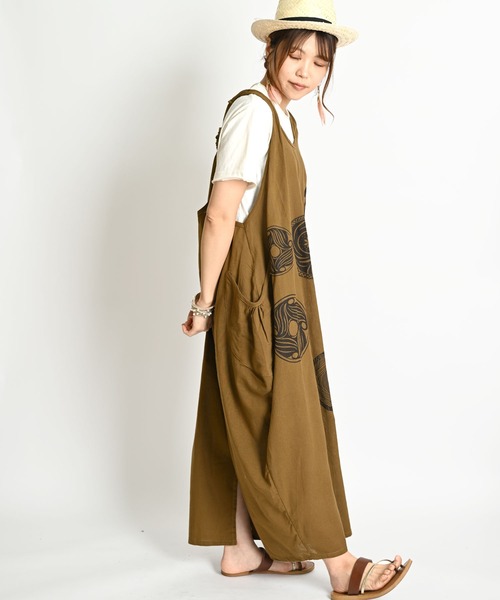 バーバリー⭐︎チュニックワンピースM ノースリーブ チュニックワンピース マキシ丈 Y字バックデザイン