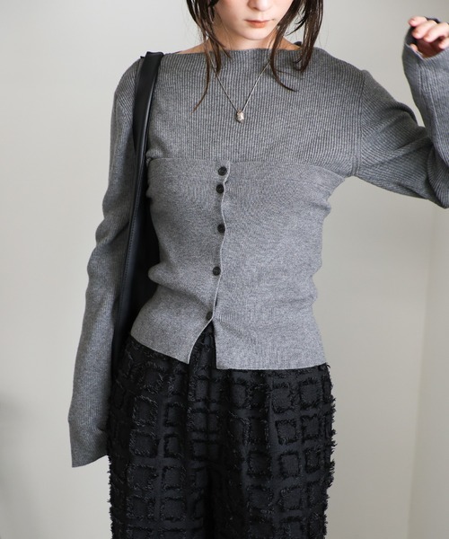 セール】ビスチェセットリブニット（ニット/セーター）｜select MOCA