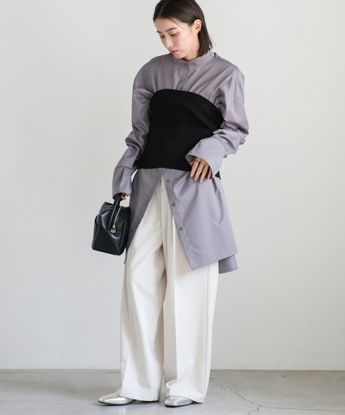 select MOCA(セレクトモカ)の「ビスチェセットリブニット(ニット/セーター・レディース・グレー/ブラック/アイボリー・FREE)」の20枚目の写真