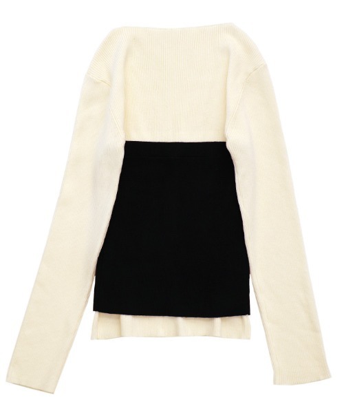 セール】ビスチェセットリブニット（ニット/セーター）｜select MOCA