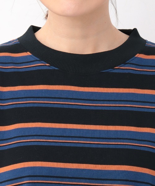 チチカカ(チチカカ)の「マルチボーダーロングTシャツ【ユニセックス】(Tシャツ/カットソー・メンズ・グレー/ブラック/ブラウン・FREE)」の12枚目の写真