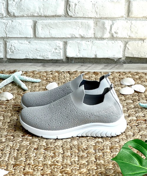 LUGG NAGG(ラグナグ)の「【addottona】【軽量】メッシュ伸縮ラメスリッポン(スニーカー・レディース・ブラック/グレー/ホワイト/ネイビー/レオパード・22.5cm/23.0cm/23.5cm/24.0cm/24.5cm)」の20枚目の写真