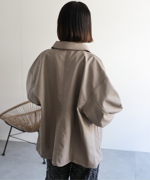 REVERBERATE ジャケット　おゆ ライダースジャケット レザージャケット 革ジャン[品番