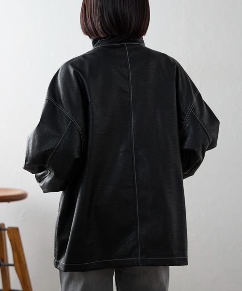 Elegante♡ブルゾン 黒 S Stylevoice for xxx（スタイルヴォイスフォー）の「シアージップ