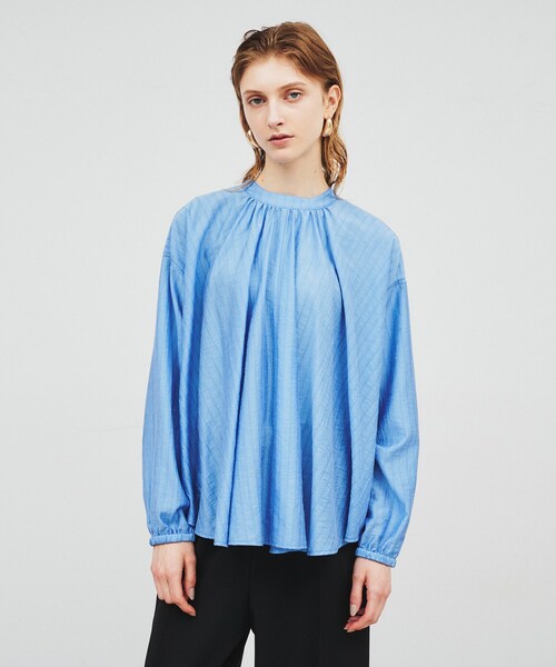 cloenc（クロエンス）の「◆【手洗い可】ボリュームリボンブラウス（シャツ/ブラウス・レディース・オフホワイト/ブルー/ブラック・02）」の3枚目の写真