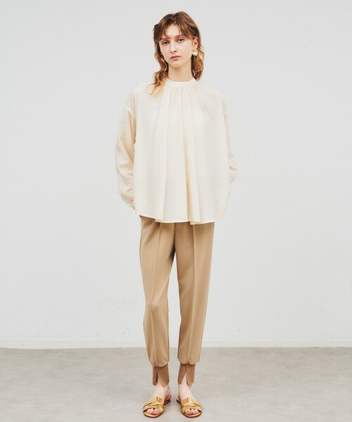 cloenc（クロエンス）の「◆【手洗い可】ボリュームリボンブラウス（シャツ/ブラウス・レディース・オフホワイト/ブルー/ブラック・02）」の4枚目の写真