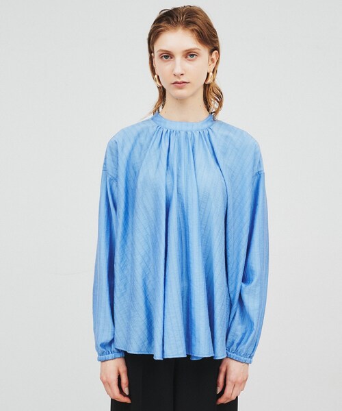 cloenc（クロエンス）の「◆【手洗い可】ボリュームリボンブラウス（シャツ/ブラウス・レディース・オフホワイト/ブルー/ブラック・02）」の10枚目の写真