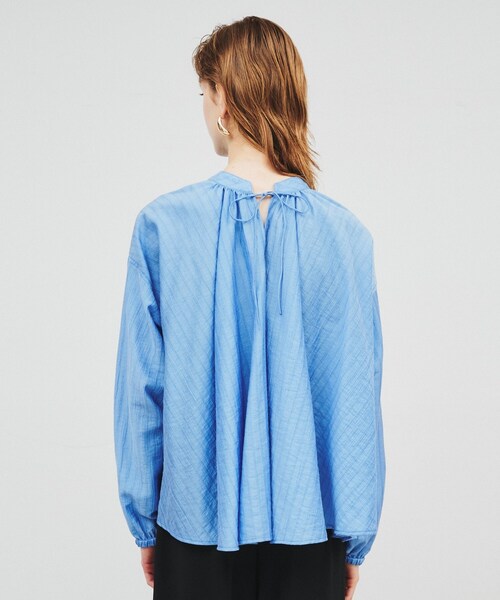 cloenc（クロエンス）の「◆【手洗い可】ボリュームリボンブラウス（シャツ/ブラウス・レディース・オフホワイト/ブルー/ブラック・02）」の12枚目の写真
